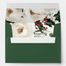 Elegante Red White Winter Christmas