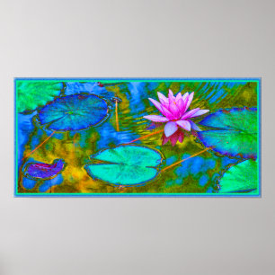Elegante Reflections Namaste Yoga Lotus Poster