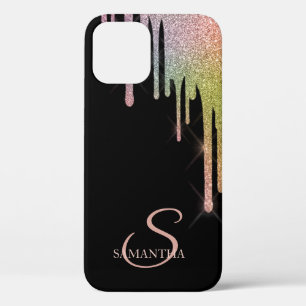 Elegante Regenbogen-Glittertropfen Case-Mate iPhone Hülle
