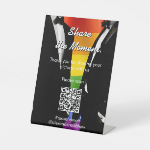 Elegante Regenbogen-Schwule-Hochzeits-Schnappschus Sockelschild