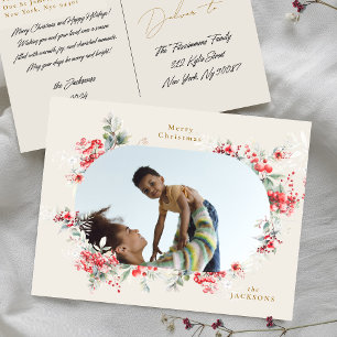 elegante reiche Creme Foto botanisch Weihnachten