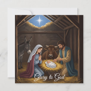 Elegante religiöse Herrlichkeit Gottes christliche Feiertagskarte