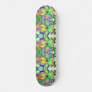Elegante Retro-abstrakte Blumen Blume Lilien Skateboard