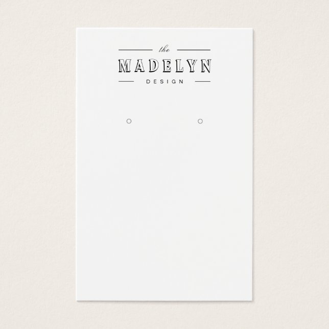 Elegante Retro-Deko-Sonderschmuck Ohrring-Anzeige (Vorderseite)