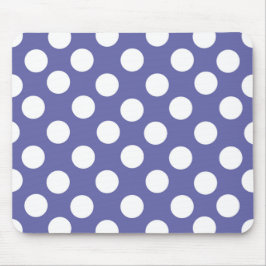 Elegante Retro-lila Polka-Punkte Mousepad