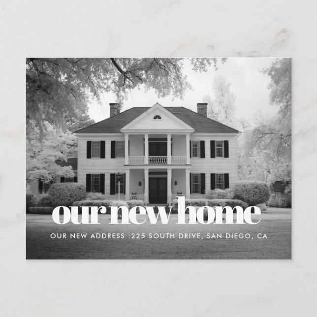 Elegante Retro-Schriftart-Foto-Bewegungsanzeige Postkarte (Vorderseite)