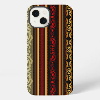 Elegante Retro-Streifen-Spitze iPhone 13 Hülle