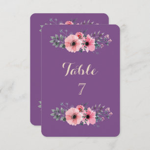 Elegante Romantische Blumenkarte Einladung