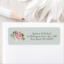 Elegante romantische handgemalte Blumenhochzeit