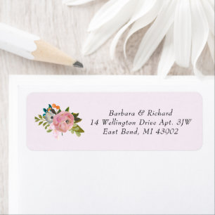 Elegante romantische handgemalte Blumenhochzeit