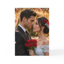 Elegante romantische Hochzeits-Einladung