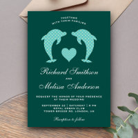 Elegante romantische Hochzeitseinladung mit niedli