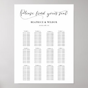 Elegante romantische Hochzeitsstipps Poster