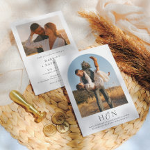 Elegante romantische Moderne Minimalistische Hochz