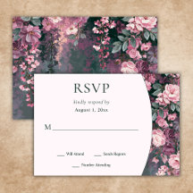 Elegante romantische rosa-mauve Hochzeit mit Blume