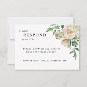 Elegante Romantische Rose Garden Online UAWG RSVP Karte