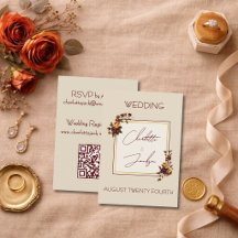 Elegante Romantische Rostrote Herbsthochzeit