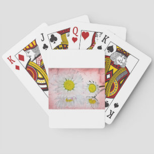 Elegante romantische Wedding Brautparty-Gänseblümc Spielkarten
