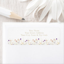 Elegante romantische Wildblumen-Brautparty