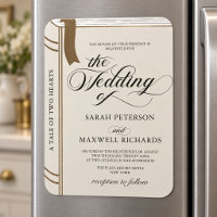 Elegante Romanze Buch Märchen Hochzeitseinladung