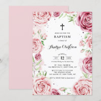 Elegante rosa Aquarellfarben-Rose bilden einen Rah