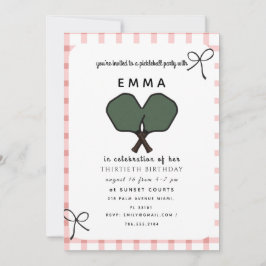 Elegante rosa Babyparty-Einladung Einladung