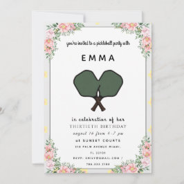 Elegante rosa Babyparty-Einladung Einladung