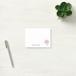 Elegante Rosa Blühende Blume Pflanze Natur Post-it Klebezettel
