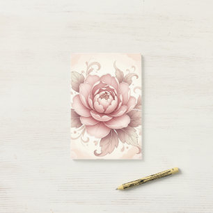Elegante rosa Blume -- Frühlingsblumen  Post-it Klebezettel