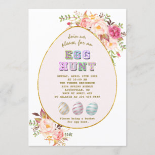 Elegante Rosa Blume Rosa Rosa Ei Einladung