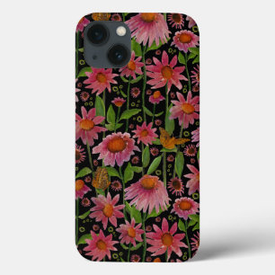 Elegante rosa Blume Schmetterlinge Muster Case-Mate iPhone Hülle