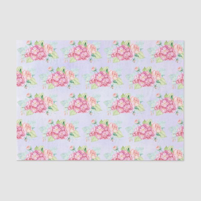 Elegante Rosa Blume Seidenpapier (Vorderseite)