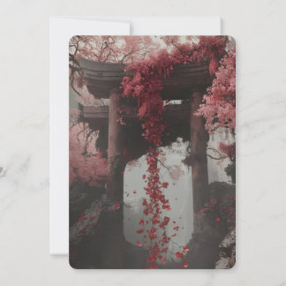 Elegante rosa Blumen-Hochzeitseinladung – Botanisc Einladung