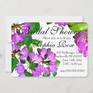 Elegante rosa Blumen rosa Azaleen rosa Blume Einladung