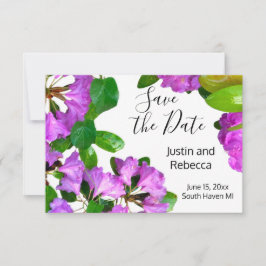 Elegante rosa Blumen rosa Azaleen rosa Blume Save The Date
