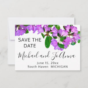 Elegante rosa Blumen rosa Azaleen rosa Blume Save The Date