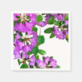 Elegante rosa Blumen rosa Azaleen rosa Blume Serviette