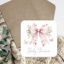 Elegante rosa Blumen-Schleife Mädchen-Baby-Party