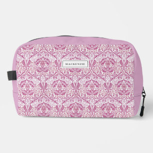 Elegante rosa Blumenmuster Toilettenbeutel Waschbeutel