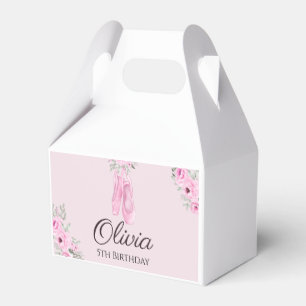 Elegante Rosa Blumenstrauß Ballerina Schuhe Girls  Geschenkschachtel