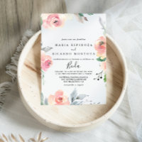 Elegante rosa Blush Spanische Hochzeit mit florale
