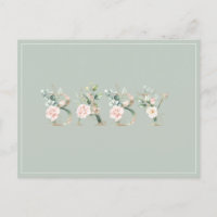 Elegante Rosa Blush Wasserfarbe Kinderdusche