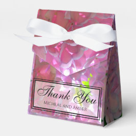 Elegante Rosa Boho Blumen Blume Hydrangeas Geschenkschachtel