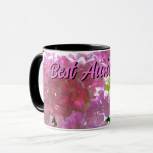 Elegante Rosa Boho Blumen Blume Hydrangeas Tasse
