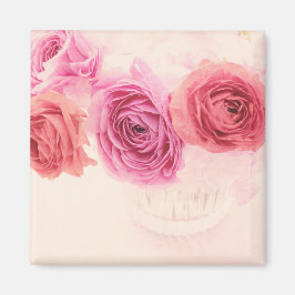 Elegante rosa Bouquets Magnet