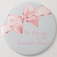 Elegante rosa Bow Mommy zu Mädchen Baby Dusche