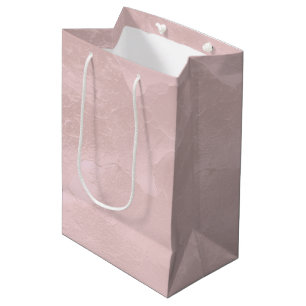 Elegante rosa errötende Perlen-Junggesellinnen-Abs Mittlere Geschenktüte