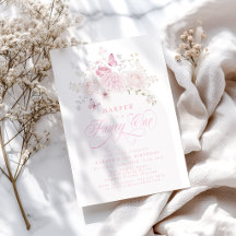 Elegante rosa fancy erste Geburtstagsfeier