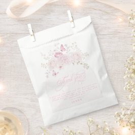 Elegante rosa fancy erste Geburtstagsfeier Geschenktütchen