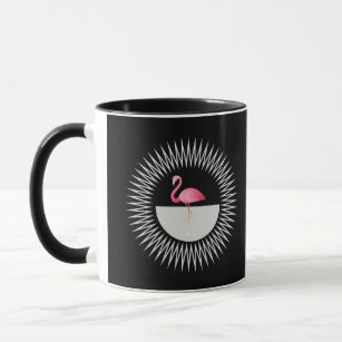 Elegante rosa Flamingo Digitale Design-Tasse Tasse